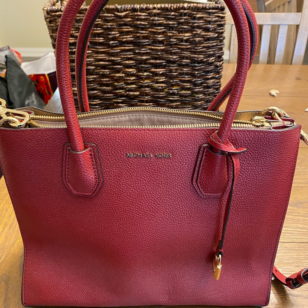 Red Michael Kors Purse
